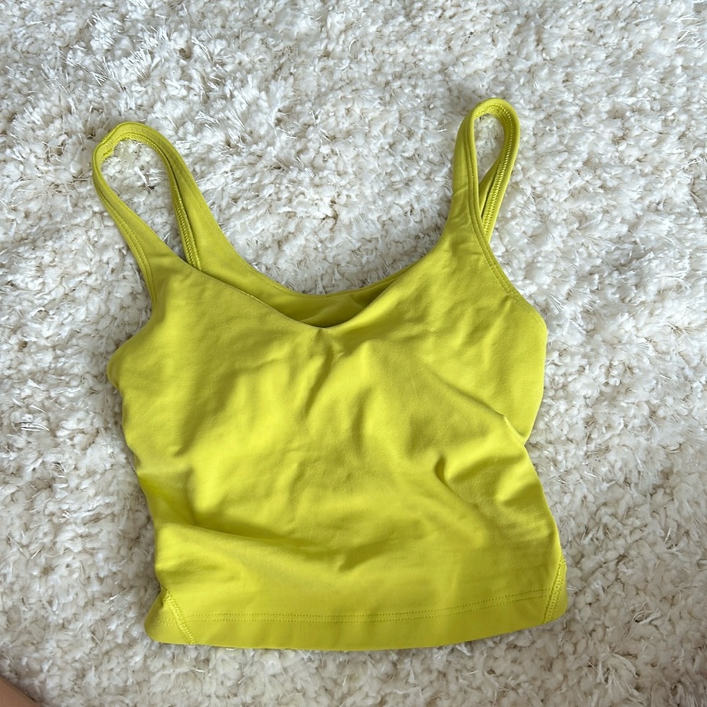 Yellow lulu size 0 align tank
